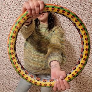 Tribal print steering wheel cover